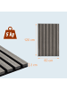 relaxdays 2 x Akustikpaneele in Dunkelgrau - (B)60 x (H)120 cm