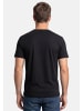 Lerros T-Shirt Basic in Weiß / schwarz