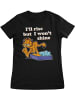 Garfield Shirt "I'll Rise But I Won't Shine Girly Tee" in Schwarz