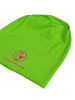 SCHIETWETTER Beanie mit Print Möwe in lime/neon magenta