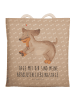 Mr. & Mrs. Panda Tote Bag Hund Dackel mit Spruch in Hundeglück