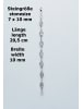 mantraroma 925er Silber - Armbänder (L) 20,5 cm mit Mondstein