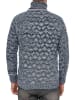 Rusty Neal Kontrast Grobstrick Rollkragen-Pullover in Marine
