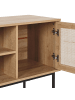 Beliani TV-Schrank PASCO in Braun/Schwarz - (W) 120 x (H) 63 x (L) 39 cm