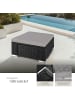 tectake Rattan-Sitzhocker, 53 x 53 x 26 cm, einfach aufzubauen und robust