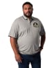 Men Plus Poloshirt in dunkelgrau melange