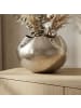 FineBuy Vase in Silber / Aluminium / 30x30x21
