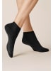 Kunert Sneakersocken Sensual Cotton druckfreier Bund in Black
