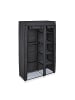 relaxdays Stoffschrank in Anthrazit - (B)109 x (H)174,5 x (T)44 cm