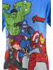 Avengers 2tlg. Outfit: Schlafanzug Kurzarm Shirt und Shorts Pyjama in Blau