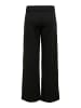 JACQUELINE de YONG Marlene Hose Schlupf Stoffhose GEGGO New Long Culotte Flare Pants in Schwarz