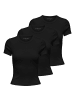 ONLY T-Shirt 3er Pack in Schwarz