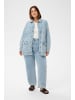 KAFFE curve Jacke KCninna Loose fit in Light Blue Washed Denim