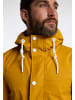 DreiMaster Maritim Herren Regenjacke Mit Einem Dezenten Print Auf Der Oberstoffrückseite in Senf