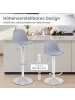 COSTWAY 2er Set Barhocker drehbar in Grau