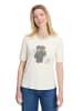 Betty Barclay Basic Shirt mit Applikation in Patch Cream/Grey