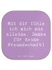 Mr. & Mrs. Panda Holzuntersetzer Spruch Beste Freundin mit Spruch in Lavendeltraum