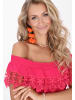 IZIA Blouse in fuchsia