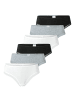 Schiesser String 6er Pack in Schwarz/Grau/Weiß