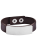 Adeliás Unisex Armband aus Leder 22 cm in braun