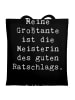 Mr. & Mrs. Panda Tragetasche Spruch Großtante Ratschlag mit Spruch in Schwarz