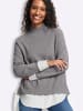 Heine 2-in-1-Pullover in grau-meliert