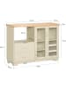 SoBuy Sideboard in Beige - (B)120 x (H)90 x (T)40cm