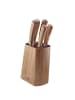 Kuppels 5-tlg. Messerblock WOOD in holz