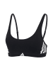 adidas Bralette Sport Active Essentials Cotton 3 Stripes in Black