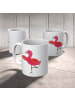 Mr. & Mrs. Panda Campingbecher Flamingo Yoga ohne Spruch in Weiß