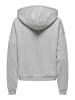 ONLY Kapuzenpullover in Light Grey Melange