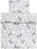 TupTam Kinder Bettdecken Set Gemustert in braun/beige