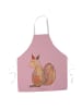Mr. & Mrs. Panda Schürze Einhorn Glauben ohne Spruch in Rot Pastell