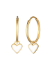 Elli Ohrringe 925 Sterling Silber Herz in Gold