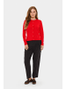SAINT TROPEZ Strickjacke JemmaSZ Gerade Passform in Chinese Red