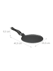relaxdays Crêpespfanne in Schwarz - Ø25 cm