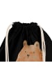 Mr. & Mrs. Panda Gym-Rucksack Bär Vermissen ohne Spruch in Schwarz