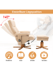 HOMCOM Massagestuhl in Beige 80L x 86B x 99H cm
