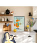 Mr. & Mrs. Panda Poster Fuchs Keks Design mit Spruch in Weiß