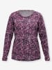 Sieh an! Langarm-Shirt in traube-ecru-bedruckt