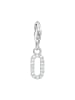 Thomas Sabo Charm-Anhänger Zahl 0 in silber, weiß