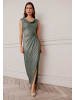 Vera Mont Abendkleid im Glitzer-Look in Dark Green/Grey
