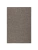 Snapstyle Sisal-Optik Designer Flachgewebe Teppich Pure Meliert in Braun