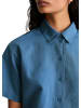 Marc O'Polo DENIM Kurzarm-Bluse relaxed in Medium Blue 4671