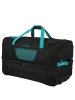 travelite Basics - Rollenreisetasche 98/119L 70 cm erw. (schwarz/petrol) in schwarz/petrol