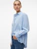 Vero Moda Hemd Basic Rundhals Bluse in Blau