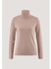 Hessnatur Strick Rollkragen Pullover in rosé
