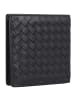 mano Don Luca Geldbörse Leder 10,5 cm schwarz
