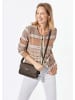 GOLDNER Jacke Jacke in Bouclé-Optik in beige / gemustert