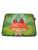 Mr. & Mrs. Panda Laptop Tasche Marienkäfer Fliegenpilz Design oh... in Weiß
